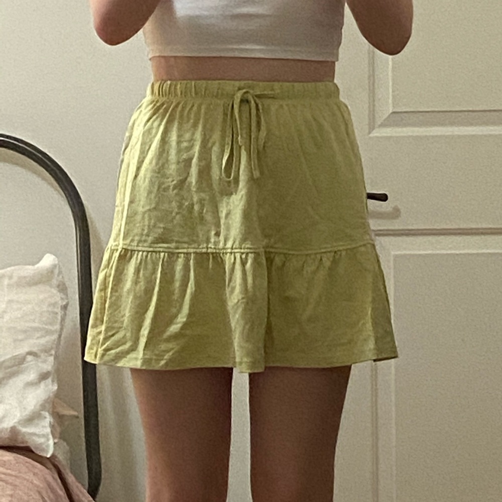 Cotton On Lime Green Mini Skirt